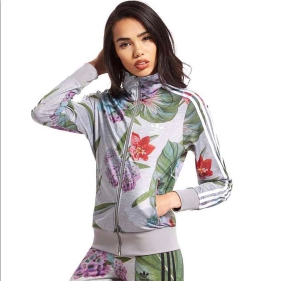 adidas originals floral firebird track jacket